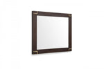 33" Brown and Gold Wood Framed Accent Mirror - AMAZON FACTORY