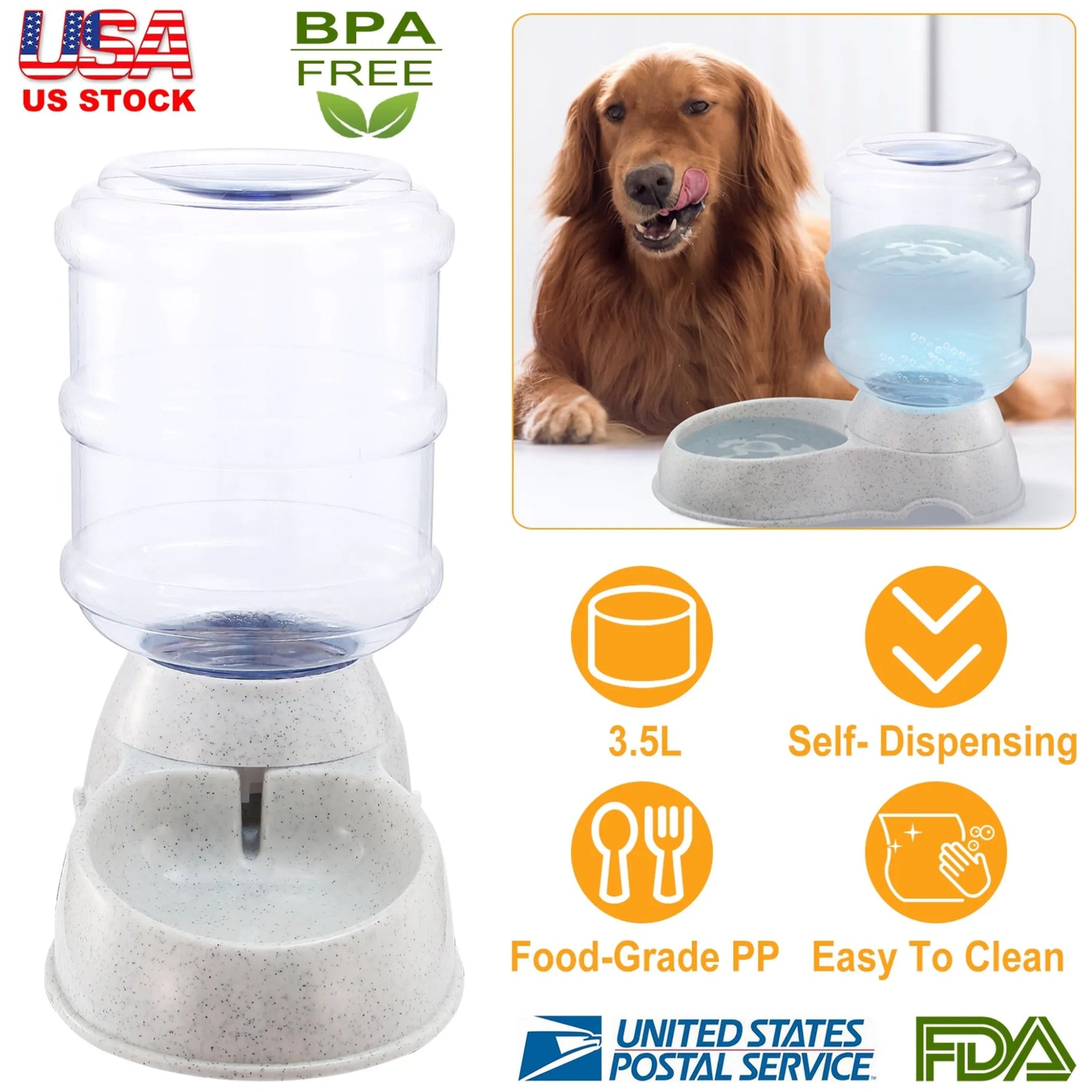 3.5L/1Gal Pet Water Dispenser Self - Dispensing Gravity - AMAZON FACTORY