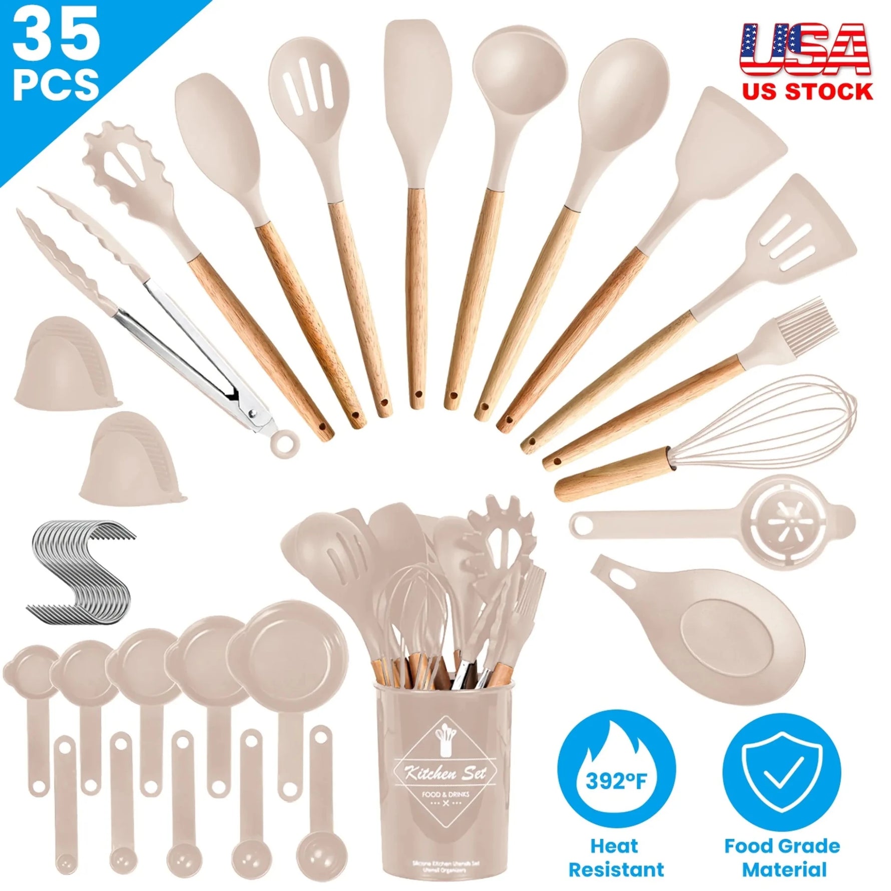 35Pcs Kitchen Cooking Utensils Set-AMAZON FACTORY