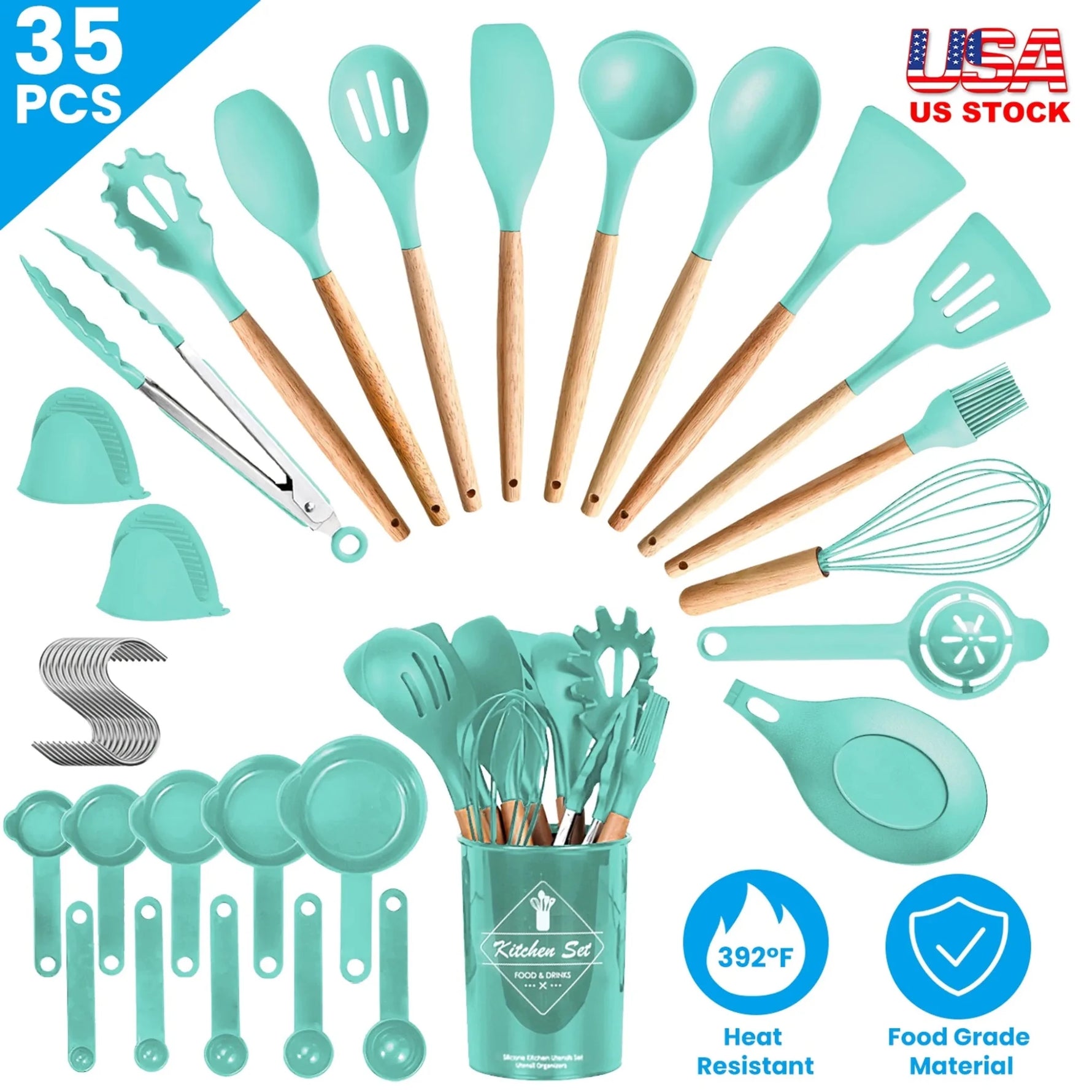 35Pcs Kitchen Cooking Utensils Set-AMAZON FACTORY