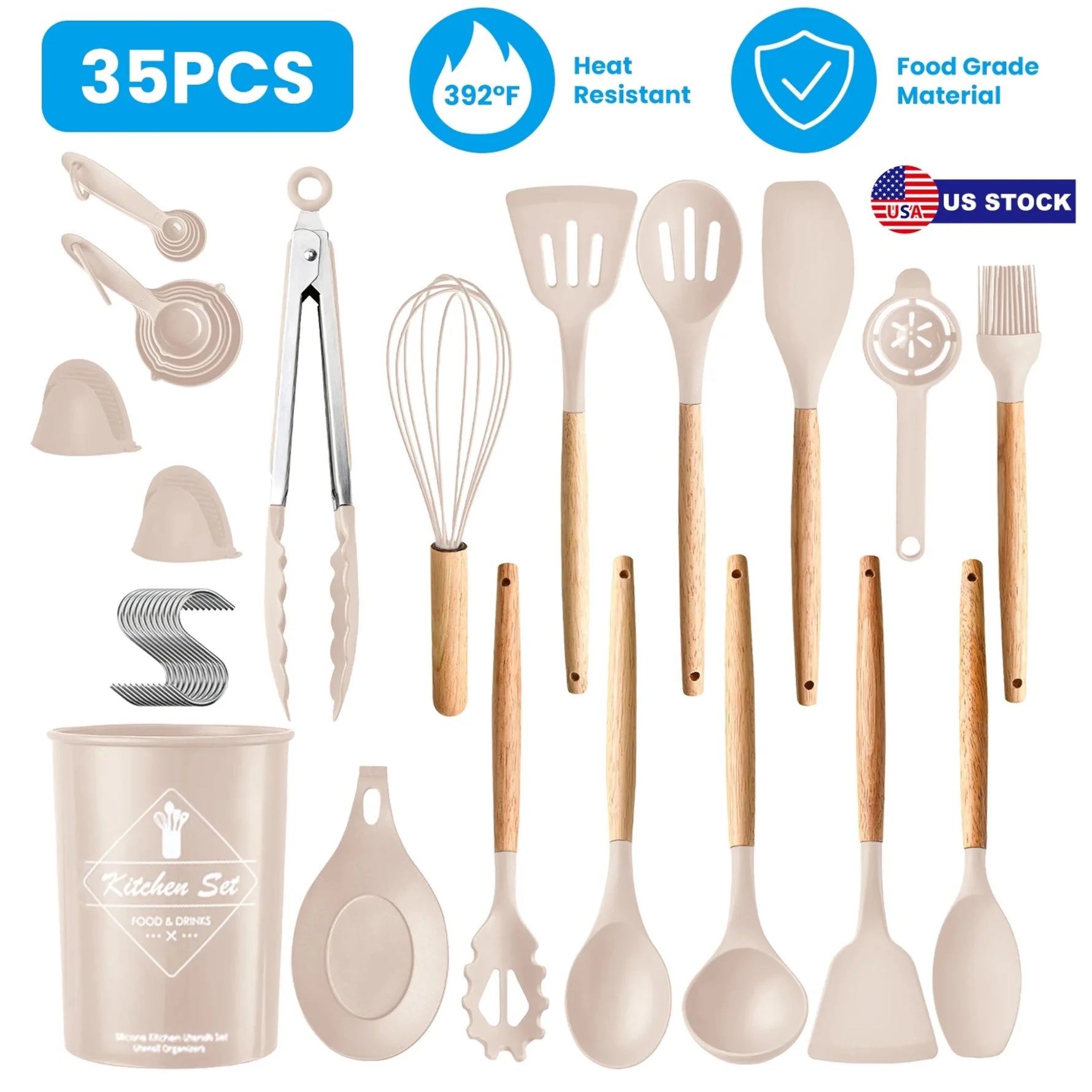 35Pcs Kitchen Cooking Utensils Set-AMAZON FACTORY