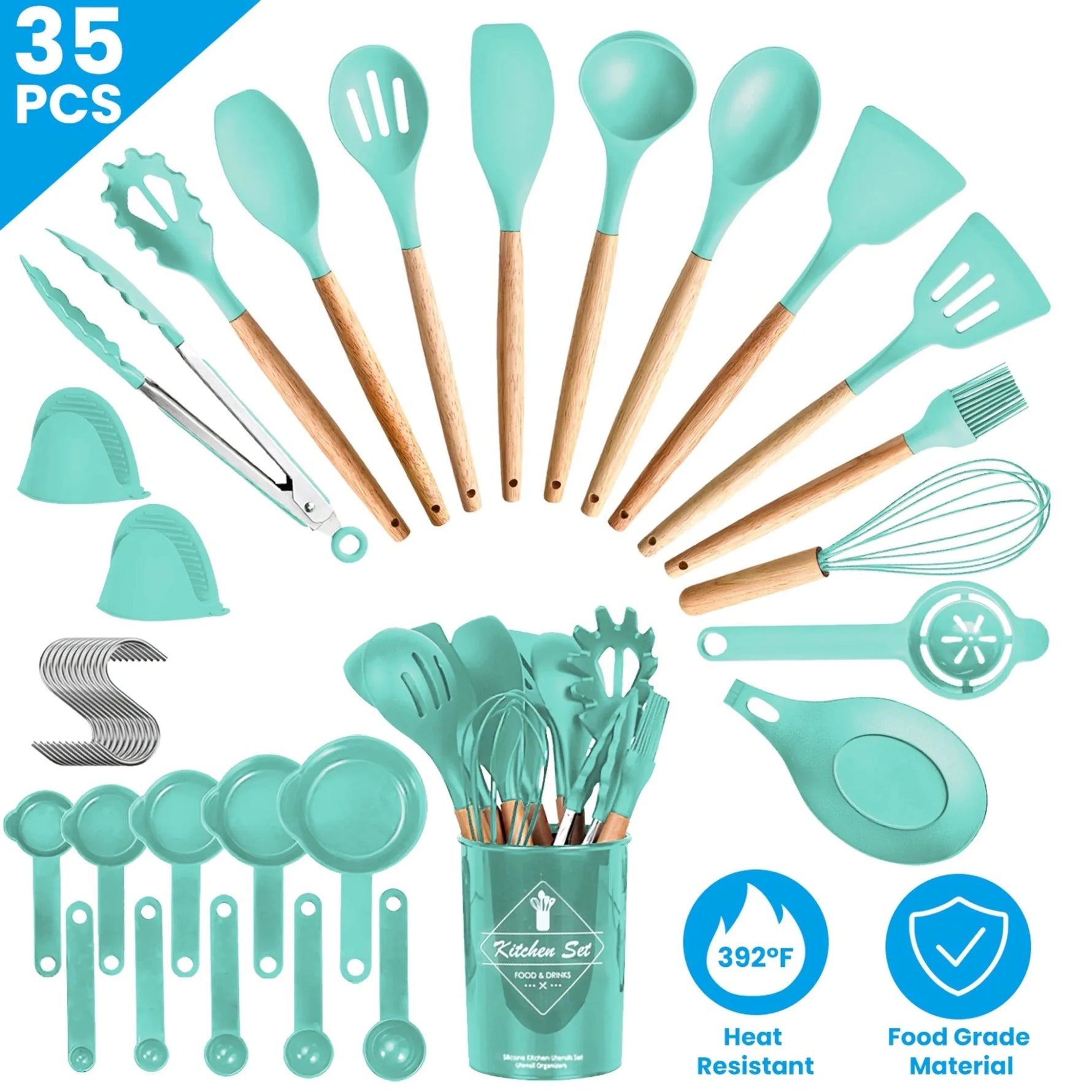 35Pcs Kitchen Cooking Utensils Set-AMAZON FACTORY