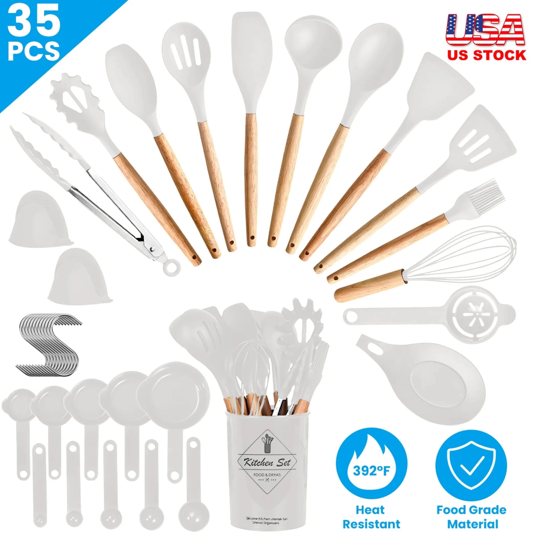35Pcs Kitchen Cooking Utensils Set-AMAZON FACTORY