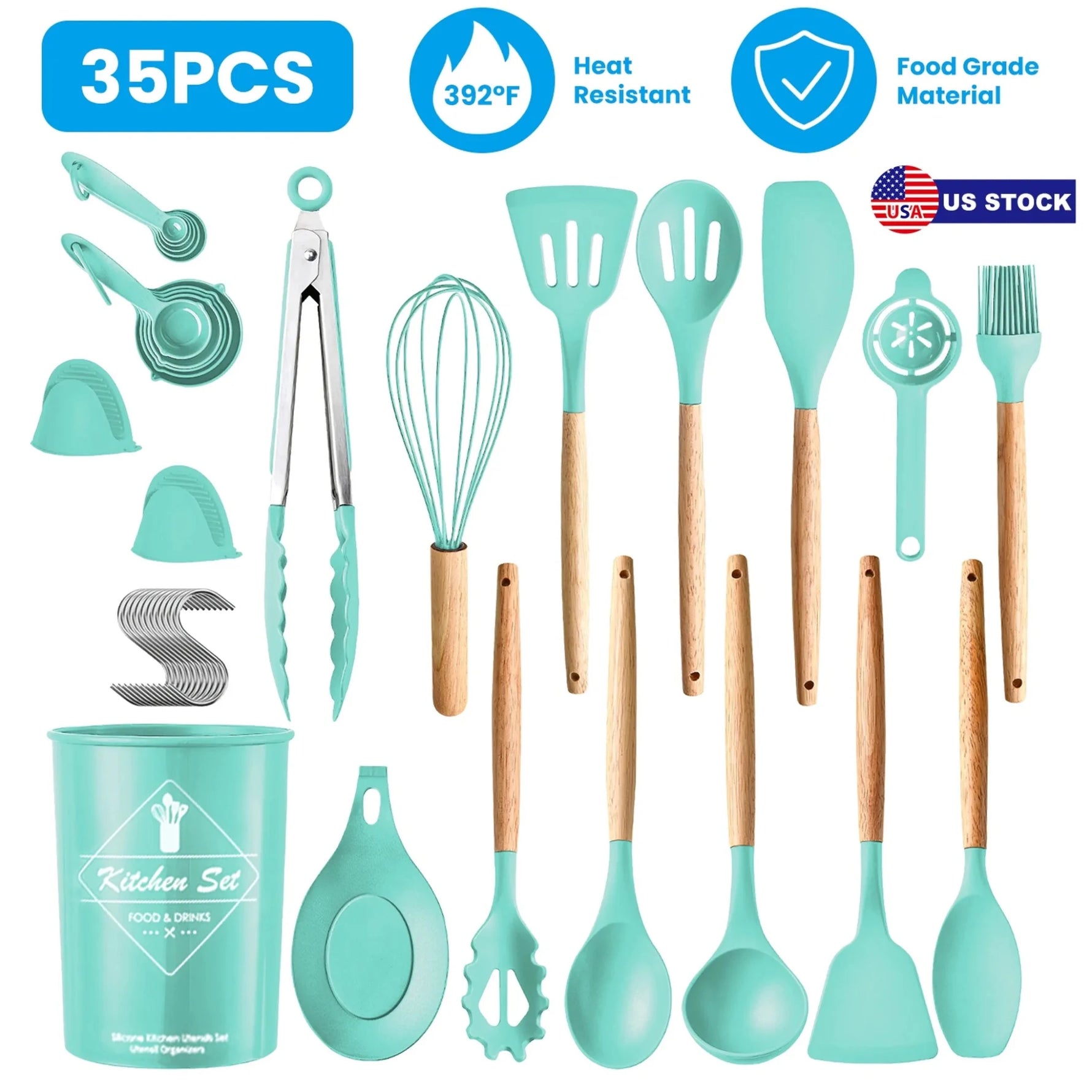 35Pcs Kitchen Cooking Utensils Set-AMAZON FACTORY