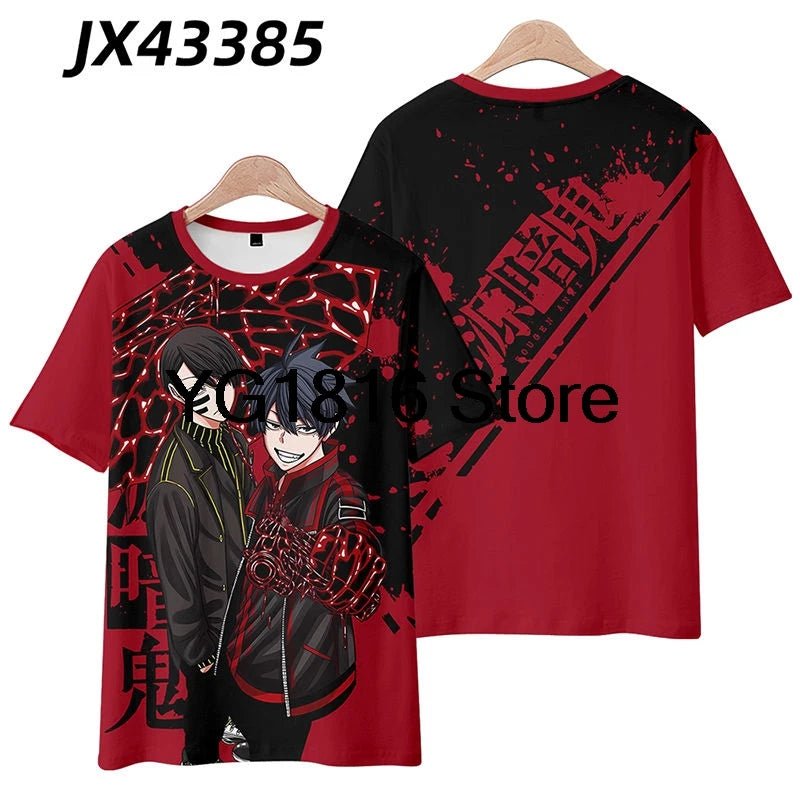 3D Togen Anki Kousakizaki Jin Anime T Shirt Summer Men T-Shirt Casual Women Crew Neck Short Sleeve Tees - AMAZON FACTORY