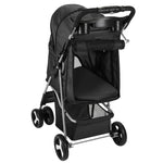4 Wheels Pet Stroller Foldable Carrier Strolling Cart Travel Jogger Pet-AMAZON FACTORY