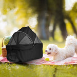 4 Wheels Pet Stroller Foldable Carrier Strolling Cart Travel-AMAZON FACTORY