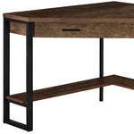 42" Brown and Black Corner Computer Desk-AMAZON FACTORY