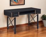 47" Black Computer Desk With Two Drawers-AMAZON FACTORY