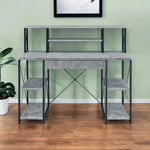 47" Gray and Black Computer Desk-AMAZON FACTORY
