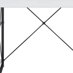 47" White and Black Computer Desk-AMAZON FACTORY