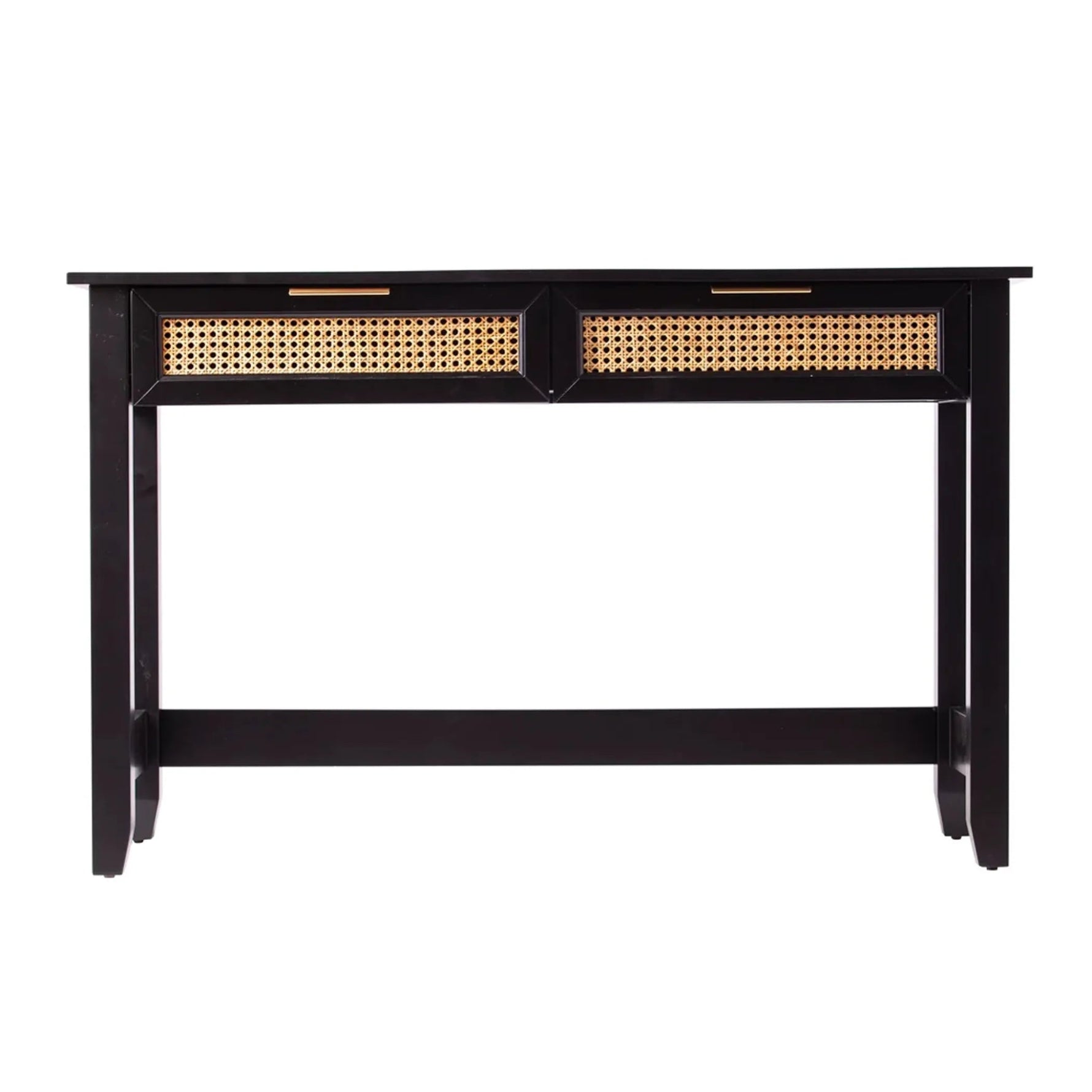 48" Black Console Table And Drawers - AMAZON FACTORY