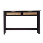 48" Black Console Table And Drawers - AMAZON FACTORY