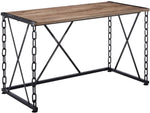 48" Brown and Black Computer Desk-AMAZON FACTORY