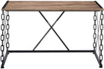 48" Brown and Black Computer Desk-AMAZON FACTORY