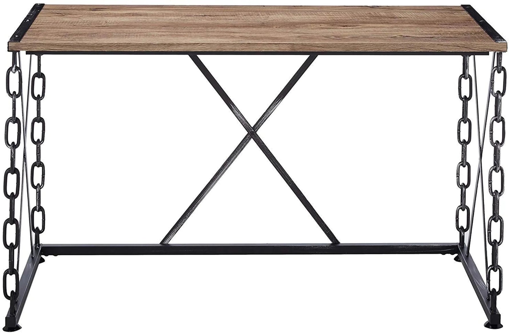 48" Brown and Black Computer Desk-AMAZON FACTORY