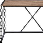 48" Brown and Black Computer Desk-AMAZON FACTORY