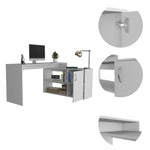 60" White L Shape Computer Desk-AMAZON FACTORY