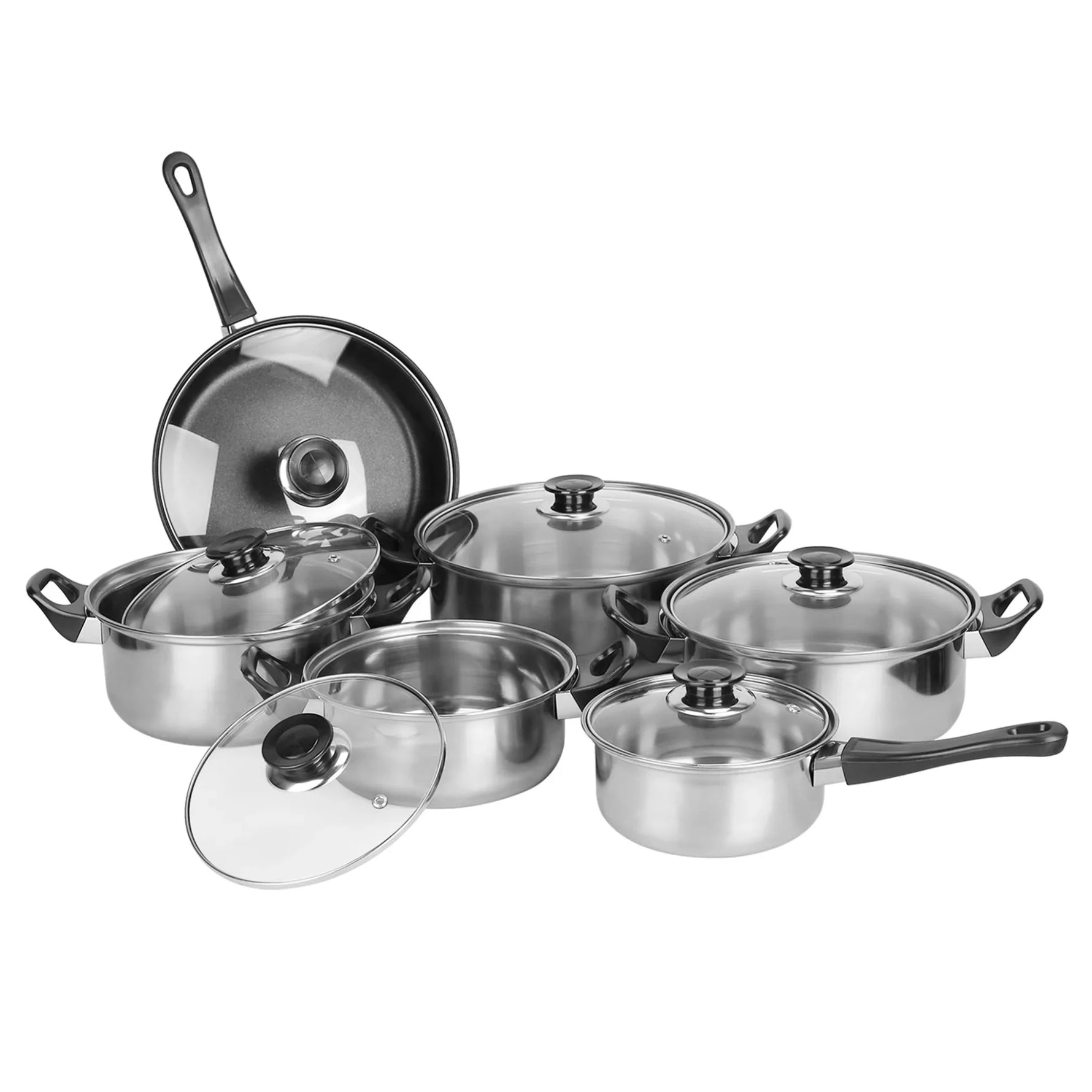6Pcs Stainless Steel Kitchen Cookware Set-AMAZON FACTORY