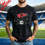 ALBANIA national team Soccer Graphic men's women's Tee cotton Unisex TShirt 2026 USA Mexico Football Lover Gift Soccer Cup shirt-AMAZON FACTORY