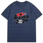 ALBANIA national team Soccer Graphic men's women's Tee cotton Unisex TShirt 2026 USA Mexico Football Lover Gift Soccer Cup shirt-AMAZON FACTORY