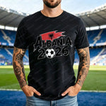 ALBANIA national team Soccer Graphic men's women's Tee cotton Unisex TShirt 2026 USA Mexico Football Lover Gift Soccer Cup shirt-AMAZON FACTORY