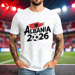 ALBANIA national team Soccer Graphic men's women's Tee cotton Unisex TShirt 2026 USA Mexico Football Lover Gift Soccer Cup shirt-AMAZON FACTORY