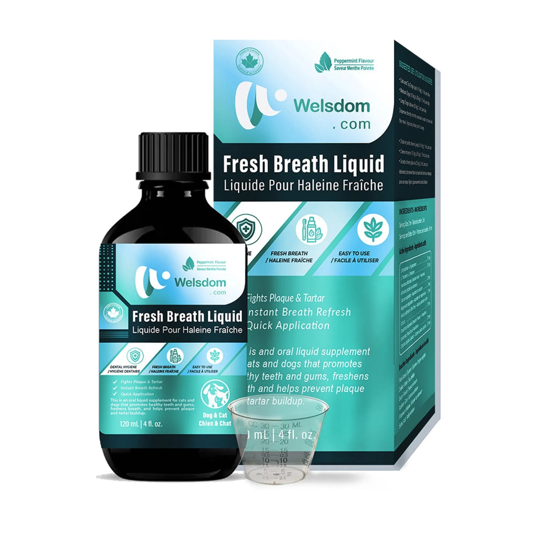 Amazon Factory - Fresh Breath Liquid Canadian Dental Water Additive (120mL) - AMAZON FACTORY