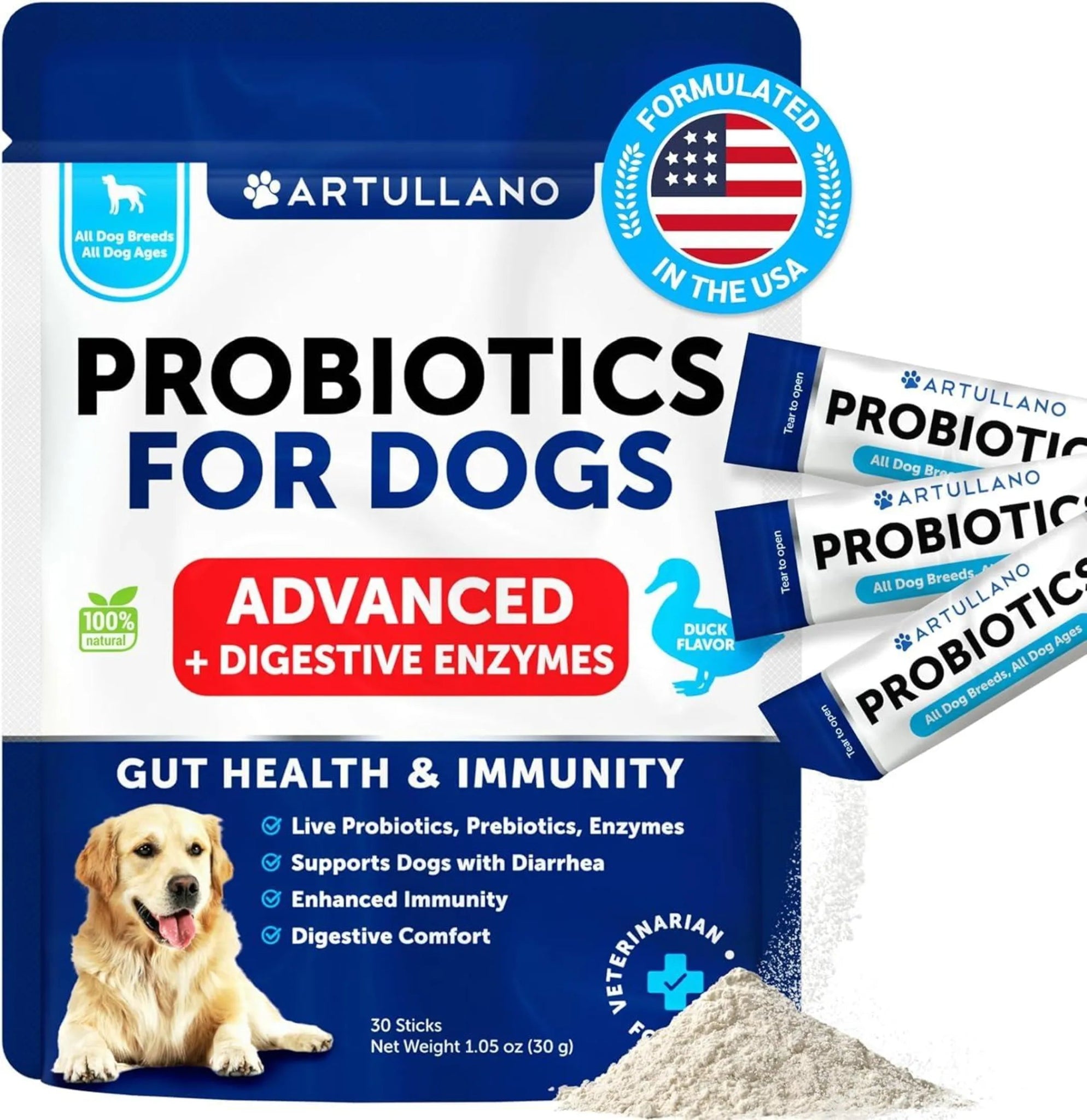Amazon Factory's - Probiotic Powder for Dogs - AMAZON FACTORY