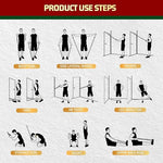 AMAZON FACTORY'S Set of 5 Resistance Bands Set with Door Anchor, Handles, Ankle Straps & Carry Bag - Heavy Tension TPE for Training, Physical Therapy, Home Workouts - AMAZON FACTORY