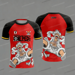 Anime One Piece Luffy Gear5 kids' tops and t-shirt Man Football Jersey Summer T-shirt men Sport Women pulovers Girl clothes-AMAZON FACTORY