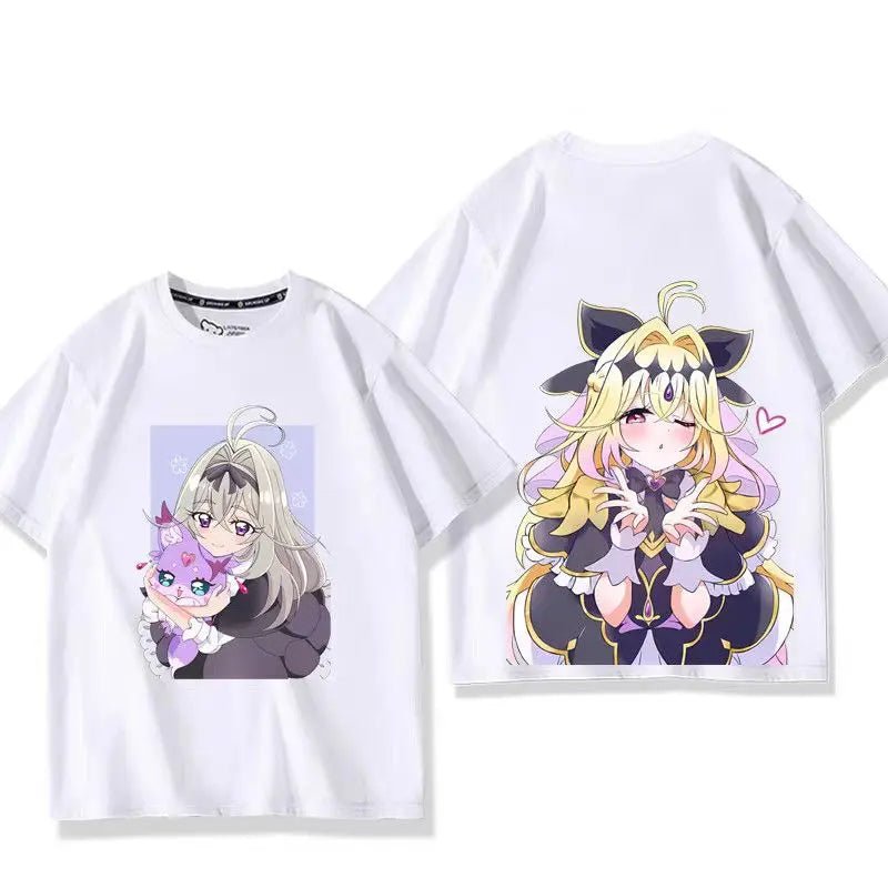 Anime Star Detective Precure! Cosplay Printed Short Sleeves T-Shirt Casual Tee Fashion Shirts in Summer Birthday Gifts - AMAZON FACTORY