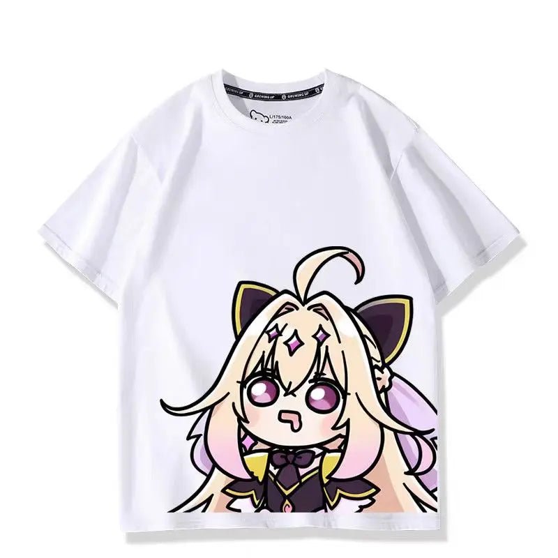 Anime Star Detective Precure! Cosplay Printed Short Sleeves T-Shirt Casual Tee Fashion Shirts in Summer Birthday Gifts - AMAZON FACTORY