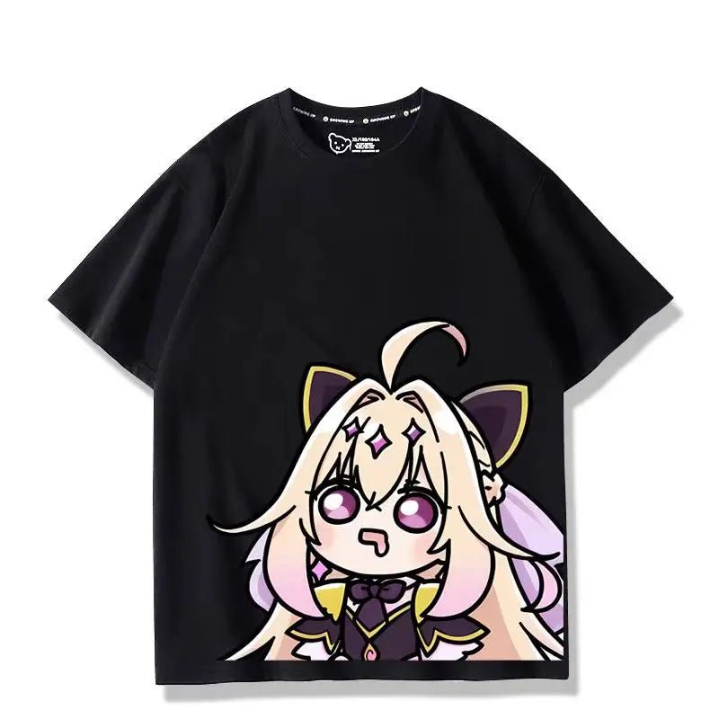 Anime Star Detective Precure! Cosplay Printed Short Sleeves T-Shirt Casual Tee Fashion Shirts in Summer Birthday Gifts - AMAZON FACTORY