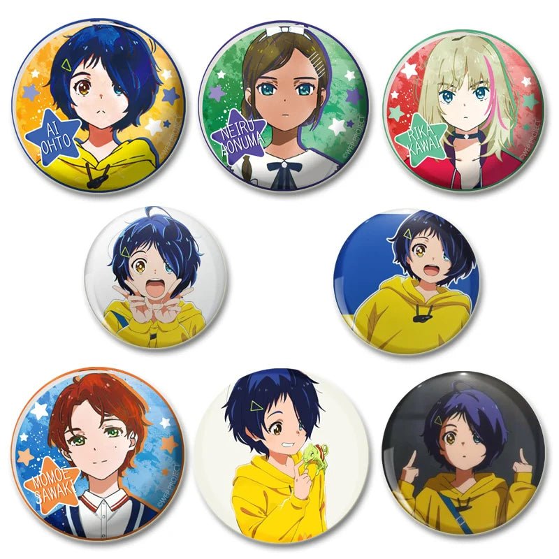 Anime Wonder Egg Priority Brooch Cute Cartoon Girl Icon Badge Backpack Shirt Lapel Pin Creative Handmade Jewelry Accessorie Gift - AMAZON FACTORY