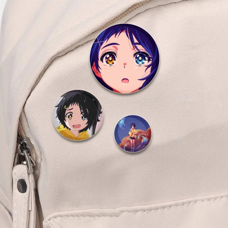 Anime Wonder Egg Priority Brooch Cute Cartoon Girl Icon Badge Backpack Shirt Lapel Pin Creative Handmade Jewelry Accessorie Gift - AMAZON FACTORY