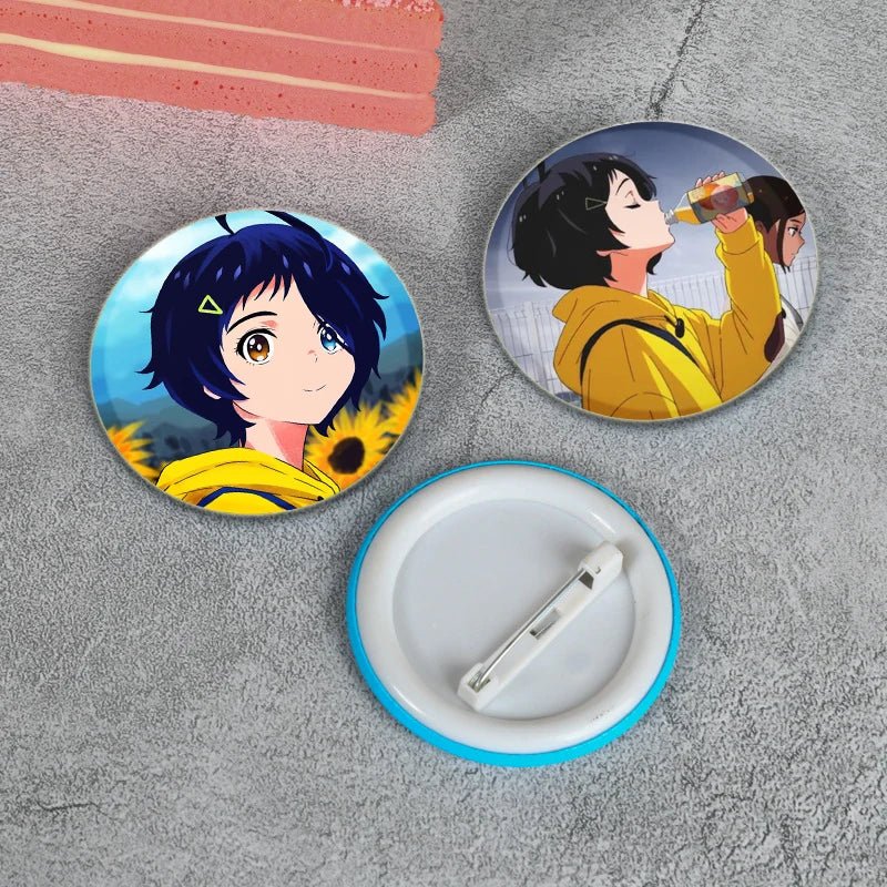 Anime Wonder Egg Priority Brooch Cute Cartoon Girl Icon Badge Backpack Shirt Lapel Pin Creative Handmade Jewelry Accessorie Gift - AMAZON FACTORY