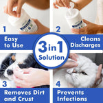 Arava Pet Eye Wipes for Dogs Cats Puppies & Kittens 100 Count Natural and Aromatherapy Medicated Removes Dirt Crust and Discharge Prevents Tear Stain-AMAZON FACTORY