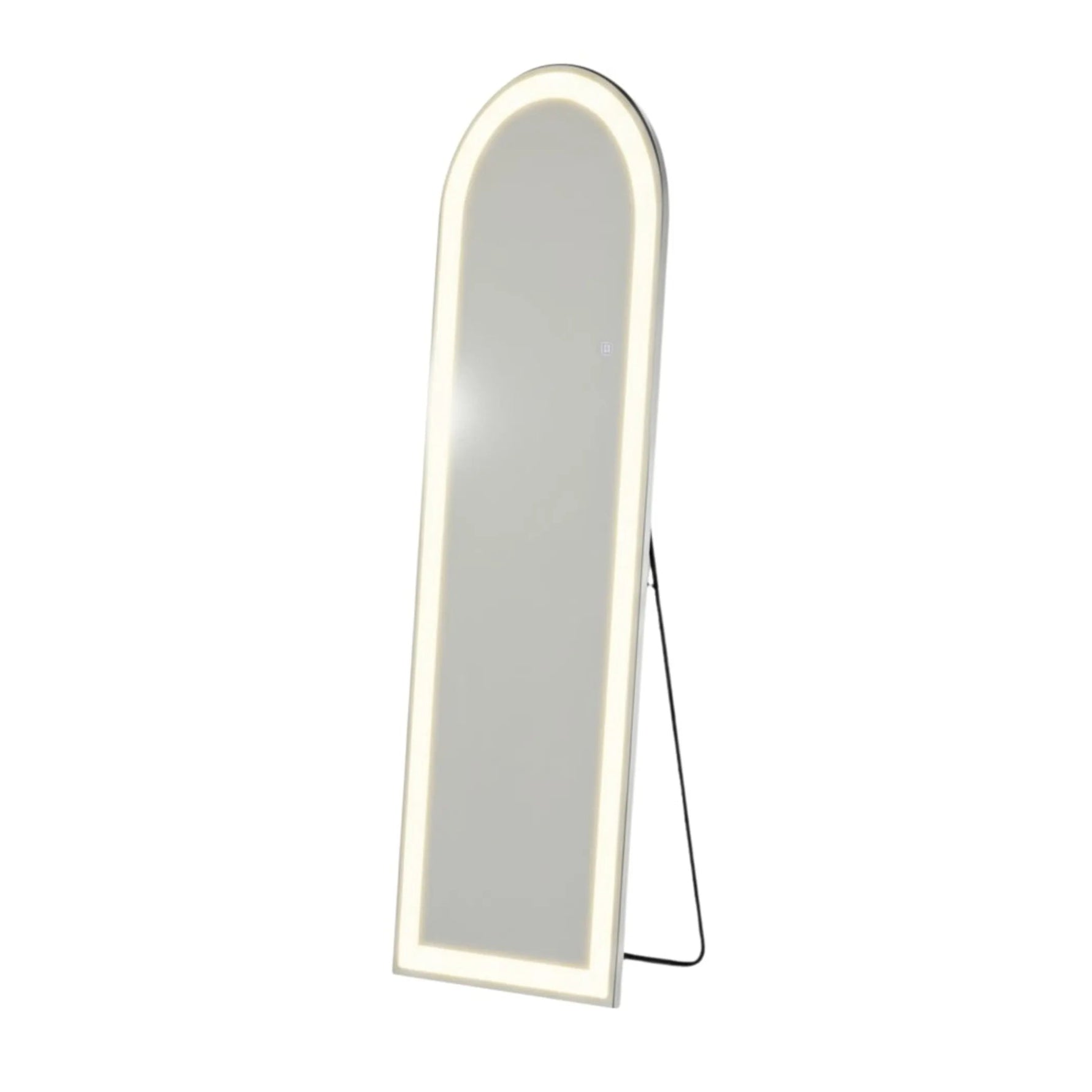Arch Lighted Freestanding and Wall Mount Frameless Full Length Mirror - AMAZON FACTORY