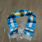 Argentina Scarf 14x135cm Double-sided Printed Argentina Flag Satin Scarf Suitable for 2026 world cup Sports Event-AMAZON FACTORY