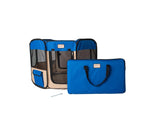 Armarkat Portable Pet Playpen In Blue and Beige Combo - AMAZON FACTORY
