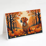 Autumn Leaves Greeting Cards - Size: 5X7 | Pack Of: 8 | Collection name: Autumn leaves-AMAZON FACTORY