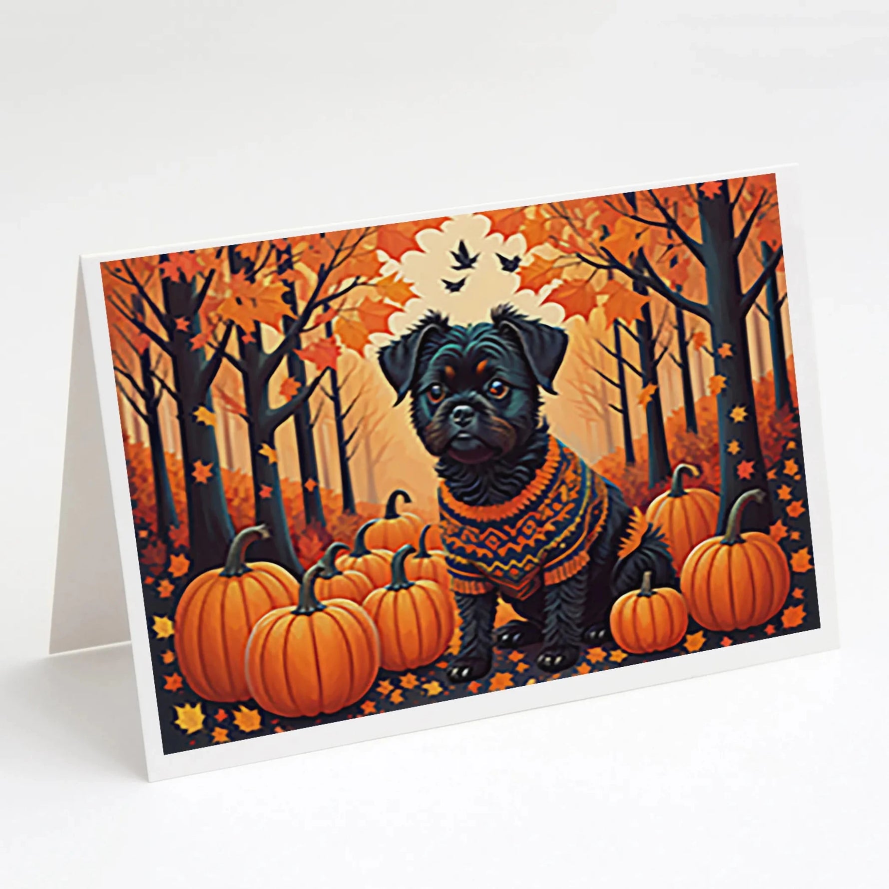 Autumn Leaves Greeting Cards - Size: 5X7 | Pack Of: 8 | Collection name: Autumn leaves-AMAZON FACTORY
