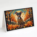 Autumn Leaves Greeting Cards - Size: 5X7 | Pack Of: 8 | Collection name: Autumn leaves-AMAZON FACTORY