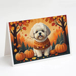 Autumn Leaves Greeting Cards - Size: 5X7 | Pack Of: 8 | Collection name: Autumn leaves-AMAZON FACTORY