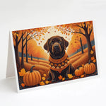 Autumn Leaves Greeting Cards - Size: 5X7 | Pack Of: 8 | Collection name: Autumn leaves-AMAZON FACTORY