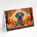 Autumn Leaves Greeting Cards - Size: 5X7 | Pack Of: 8 | Collection name: Autumn leaves-AMAZON FACTORY