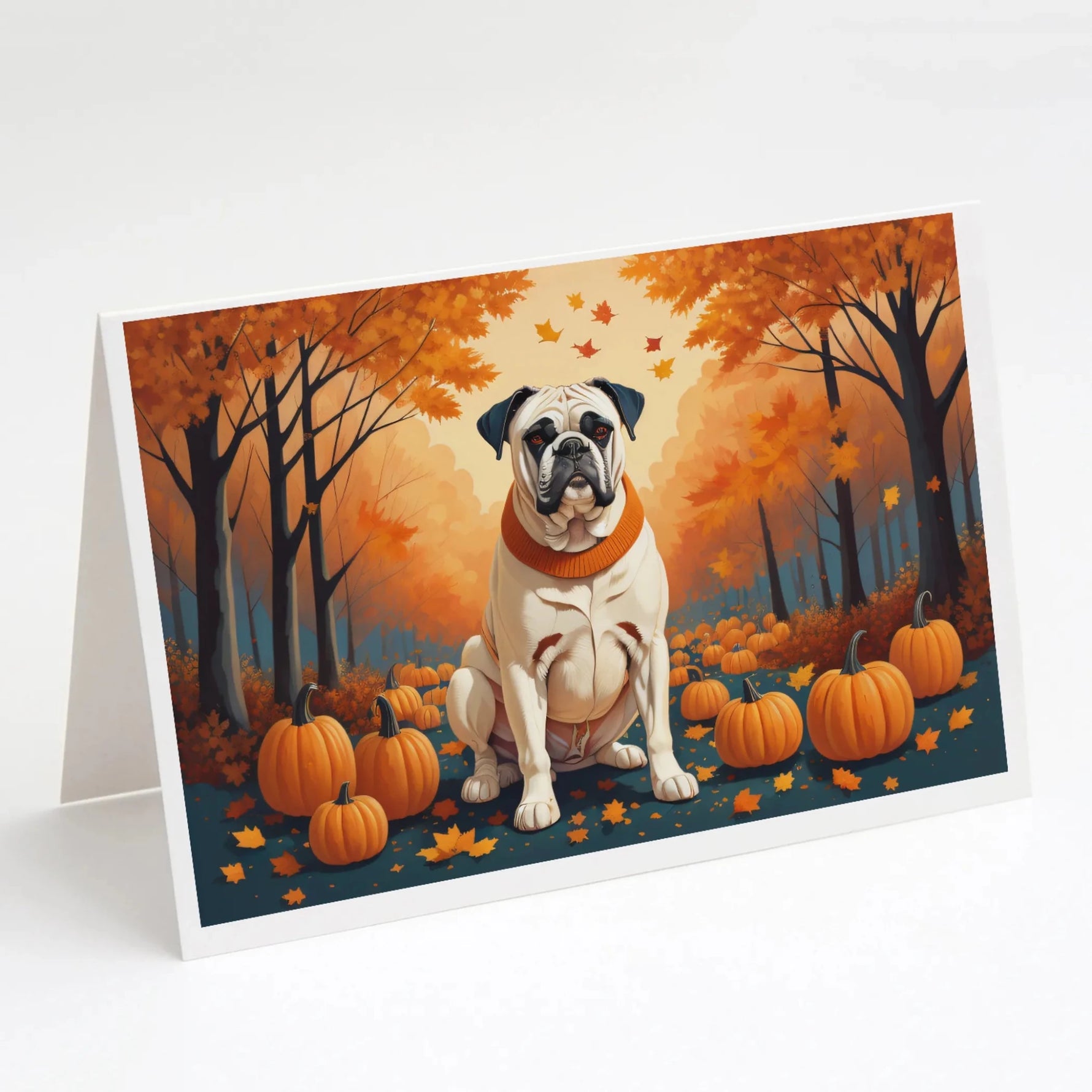 Autumn Leaves Greeting Cards - Size: 5X7 | Pack Of: 8 | Collection name: Autumn leaves-AMAZON FACTORY