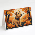 Autumn Leaves Greeting Cards - Size: 5X7 | Pack Of: 8 | Collection name: Autumn leaves-AMAZON FACTORY