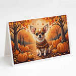Autumn Leaves Greeting Cards - Size: 5X7 | Pack Of: 8 | Collection name: Autumn leaves-AMAZON FACTORY